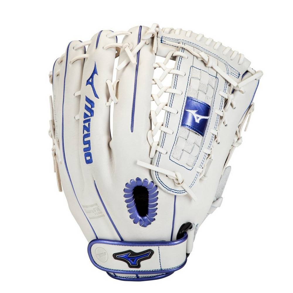 Damske Rukavice Mizuno MVP Prime SE Fastpitch 13" Softball Biele/Kráľovská Modrá Vypredaj THKJ10329